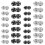 200 Sets Sew-on Snap Buttons Metal Snap Fastener Buttons Press Button for Sewing 1
