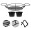 3Pcs Rectangular Black Stainless Steel Basket Ideal for Fried Food 8