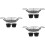 3Pcs Rectangular Black Stainless Steel Basket Ideal for Fried Food 6