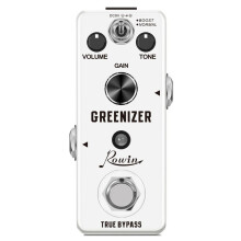 Rowin LEF-323 GREENIZER Overdrive Guitar Pedal True Bypass Full Metal Case Compact Design for Professional Guitarists