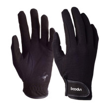 Horse Riding Gloves for Equestrian Riding, Breathable Soft Black, Size S/M, Professional Riding Gear