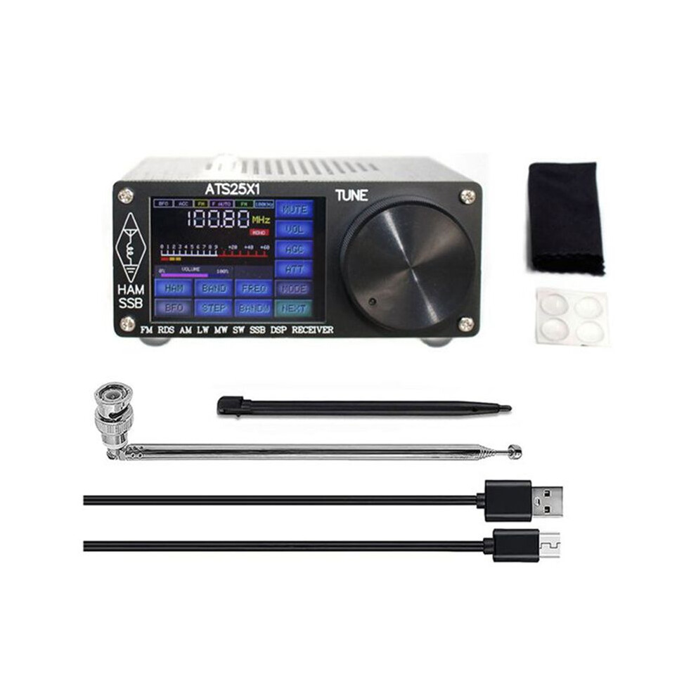 Ats-25X1 Si4732 Chip All Band Dsp Radio Receiver Fm/Lw/Mw/Ssb Ssb Receiver With 2.4Inch Touch Screen Ats25x1 6031160474008