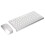 Wireless Silent Ergonomic Keyboard & Mouse Combo, 2.4G, Adjustable DPI 12