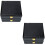 4Pcs Durable Black Iron PU Compact Cigar Box Flip-Cover Cigar Holder 8