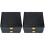 4Pcs Durable Black Iron PU Compact Cigar Box Flip-Cover Cigar Holder 4
