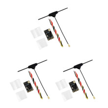 3PCS ELRS 2.4GHz Receiver ExpressLRS Receiver with T-Type Antenna Support Wifi Upgrade for FPV RC Long Range Drone