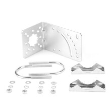 Mount Bracket L Mounting Bracket for LPDA Yagi Outdoor Antenna with U-Bolt, Mounting Screws, Mast Clamp
