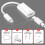 USB C to for- Interface Headphone Audio Adapter, Type C Male to Female for- Interface Earphone Converter 2
