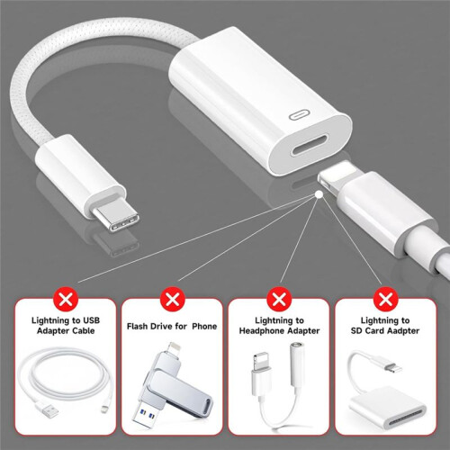 USB C to for- Interface Headphone Audio Adapter, Type C Male to Female for- Interface Earphone Converter 1