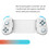 RGB Tablet Controller Wireless Handle for  Game  Joystick for PS3 PS4 Android IOS Gamepad White 4