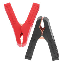 2Pcs Heavy Duty Battery Charger Clamps Copper Plated Alligator Clips for Car Jump Starting