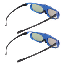 144Hz DLP Link 3D-Brille Wiederaufladbare aktive Shutter Schwarz/Blau