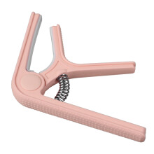 Capotasto universale in ABS rosa per chitarra, ukulele e chitarra elettrica