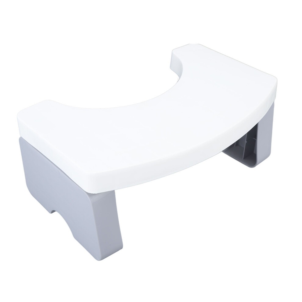 Travel-Friendly Foldable Toilet Foot Stool Pp Portable Squatting Potty White