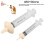 Concave Handle Dog Syringe Dispenser with Silicone Tip 10ml+30ml 9
