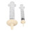 Concave Handle Dog Syringe Dispenser with Silicone Tip 10ml+30ml 13
