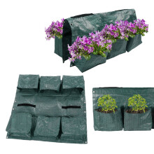 Hanging Garden Double Sided Planter Grow Bags, 6 Pockets, 68x68cm