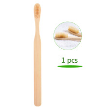 Bamboo Toothbrush, Health Friendly & Ultra-fine Softness, Eco-friendly Biodegradable Handle for Optimal Oral Hygiene, 1PC