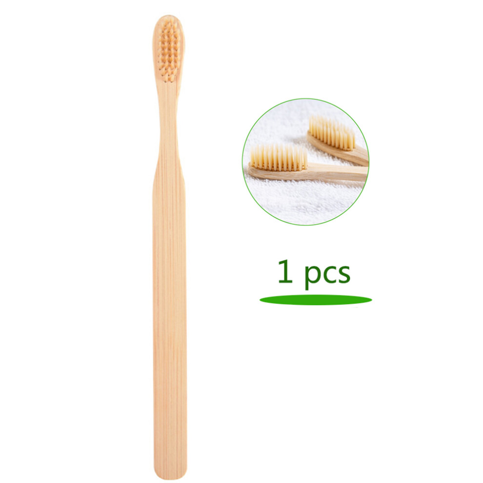 Bamboo Toothbrush, Health Friendly & Ultra-fine Softness, Eco-friendly Biodegradable Handle for Optimal Oral Hygiene, 1PC