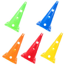 Football Training Cones 5Piece Set, Durable Plastic, Portable for Indoor/Outdoor Drills, Quick Setup for Soccer and Basketball