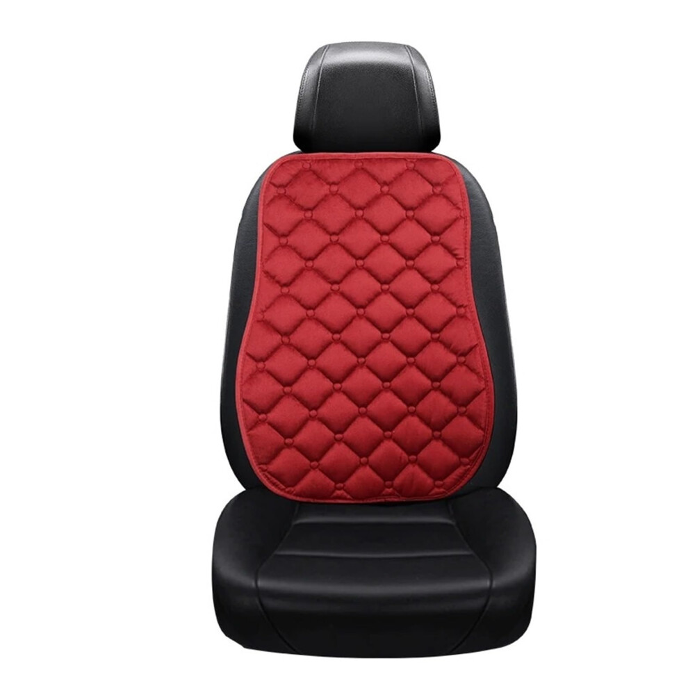 Car Seat Covers Universal Winter Nonslip Warm Cushion Set Spill And Scratch Resistant Backrest Red 9187378492307