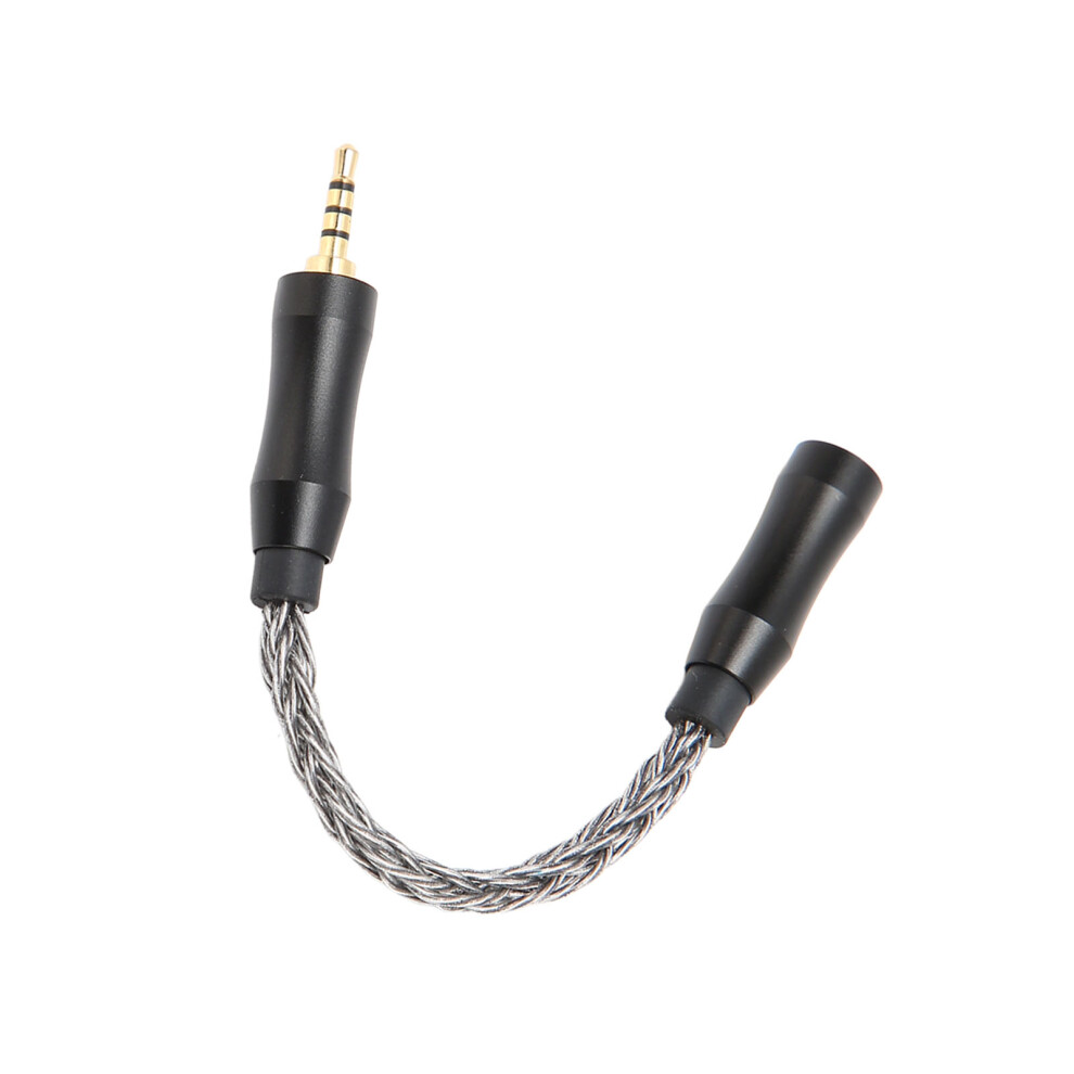 3.5Mm To 2.5Mm Sound Cable Adapter, Single Crystal Copper, 14Cm Gray 4131376405260