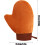 Velvet Tanning Mitt Self Tanner Applicator Glove for Smooth Even Application, Reusable Brown 4