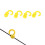 Yellow Compound Bow Silencers 4Pcs - Vibration and Noise Reduction 13