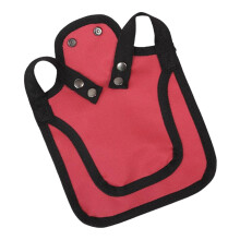 Chicken Saddle Hen Protector with Adjustable Straps, Breathable Vest for Feather Loss, Red