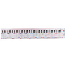 Tabella di pratica del pianoforte per principianti, ausilio didattico portatile per tastiera di pianoforte con notazione numerata e note sul