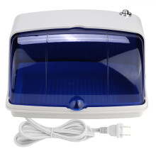 Scatola sterilizzatrice UV per uso domestico e in salone, sterilizzatore a luce LED UV con coperchio ribaltabile e piastra rimovibile, sterilizzatore