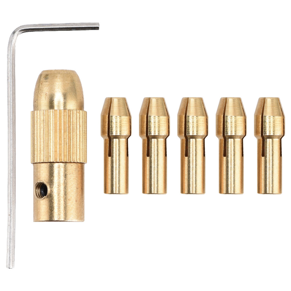 Sandwich Clamping Specifications Brass Collet Chuck, Fits Dremel And Pin Vises 0.5-3.0Mm Range For Electric Drill Bits And Mini Grinders 9175034330193