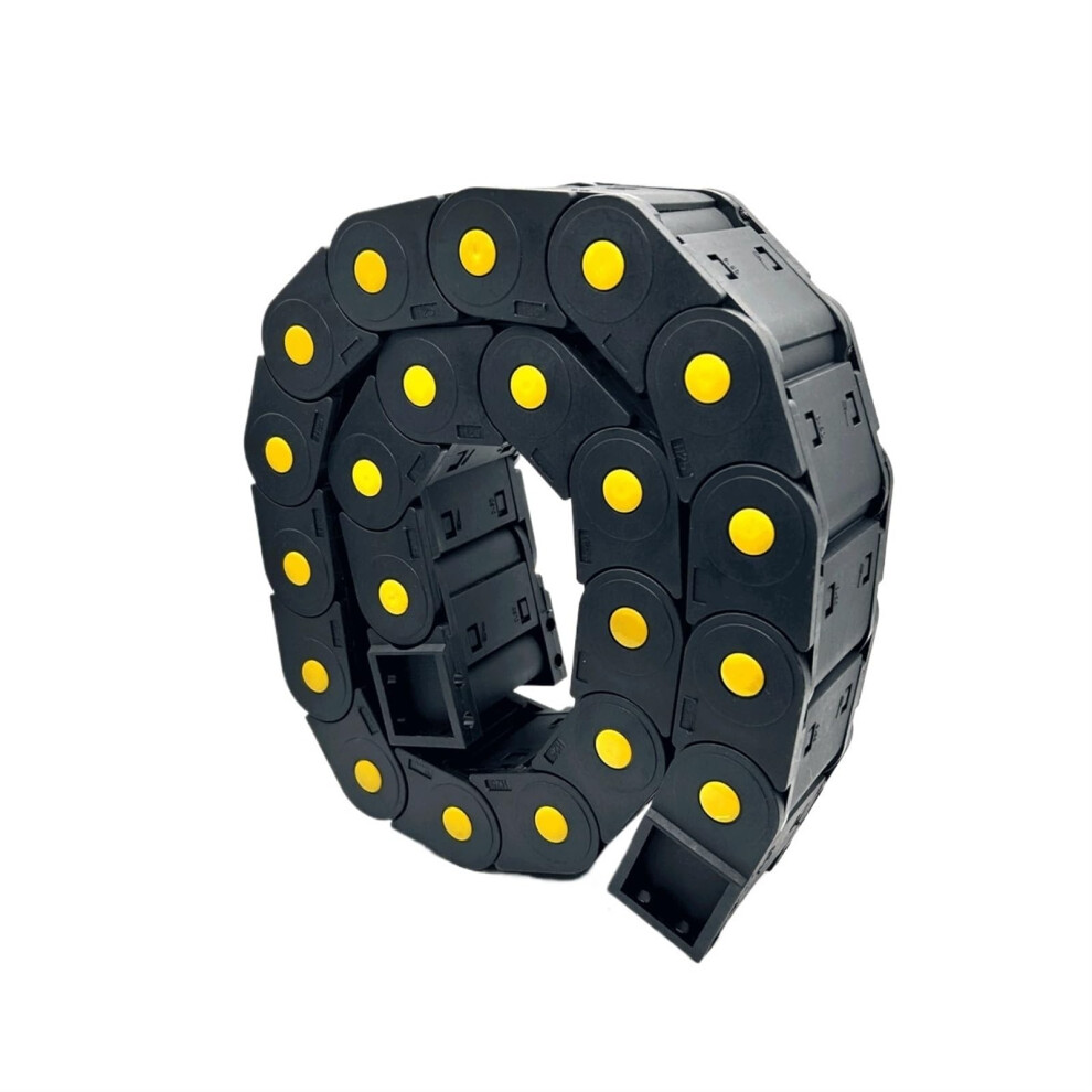 45X125mm Cnc Router Cable Drag Chain Full Enclosed Nylon Cable Carrier Heavy Duty Protector 9382693398529