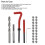 M8x1.25mm Thread Repair Kit Coil Inserts Drilling Tool Set 5