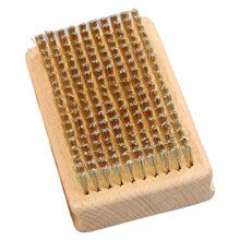 Wood Handle Ski Waxing Brush, Snowboard Wax Brush, Snowboard Maintenance Tool, Durable Wood Construction