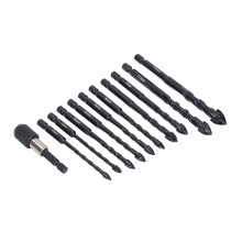 11Pcs Masonry Drill Bit Set 5-12mm Carbide for Concrete, Tile, Glass