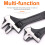 10 Inch Adjustable Wrench with NonSlip Grip, Multipurpose Pipe Spanner Tool for Plumbing 3