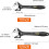 10 Inch Adjustable Wrench with NonSlip Grip, Multipurpose Pipe Spanner Tool for Plumbing 2