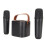 Mini Macchina Karaoke Portatile Stereo Bluetooth Con Luci RGB e Microfoni, Nera 1