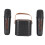 Mini Macchina Karaoke Portatile Stereo Bluetooth Con Luci RGB e Microfoni, Nera 13