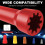 Wire Twisting Tool, Wire Nuts Driver, Spin Twist Wire Connector Socket Wire Twisting Spinner with 1/4Inch Chuck-Red 6