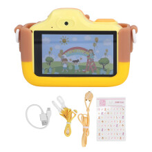 Kinderspeelgoedcamera met 1080p IPS-scherm, digitale camera voor peuters met 4x zoom en USB-opladen, inclusief 32GB SD-kaart en schattige