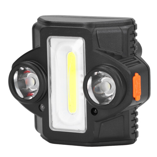 Lampe frontale LED rechargeable, lampe frontale à angle réglable avec modes manuel et induction pour un éclairage multimode mains libres lors 1