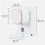 Automatic Toothpaste Dispenser Toothpaste Dispenser for Electric Toothpaste Dispenser Wall Mounted for Bathroom,White 7