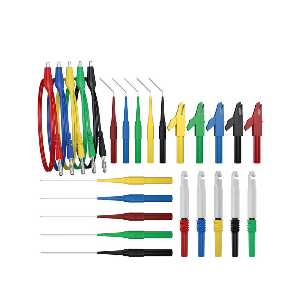 Digital Multimeter Test Lead Kit Alligator Clip To 4Mm Banana Plug With Test Probe Back Probes Kit 6034078586047