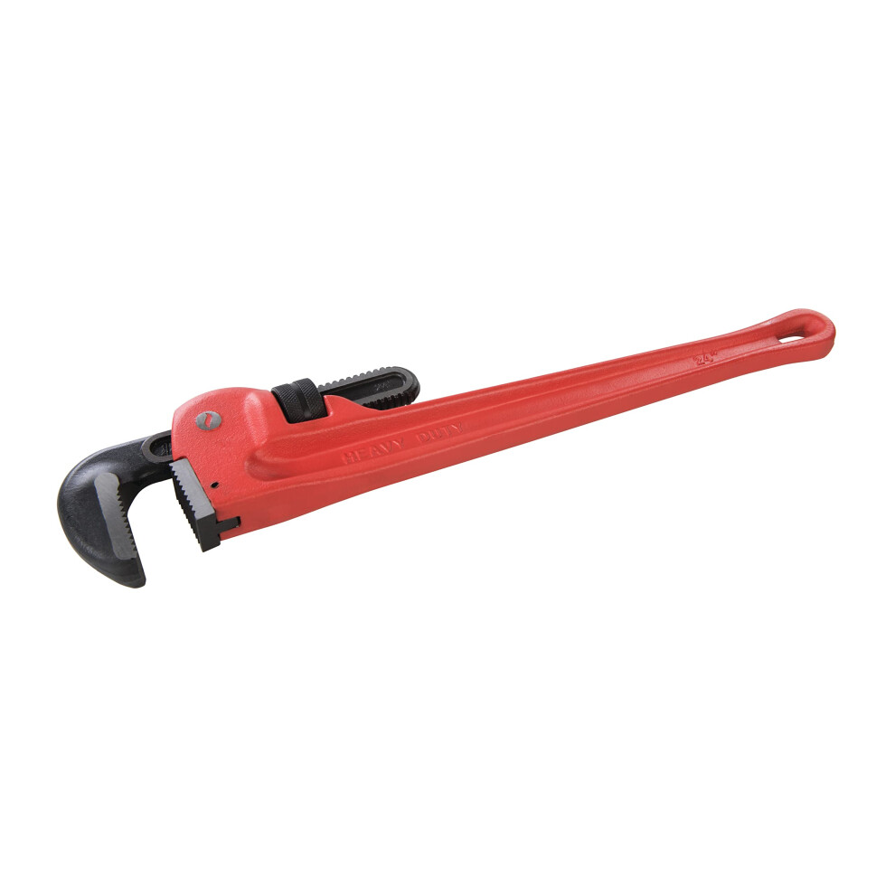 24 Inch Heavy Duty Pipe Wrench 610Mm Drop Forged With Selfclamping Grip And Corrosionresistant Coating 9347817629880