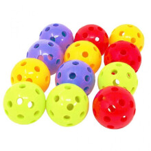 12-Pack Pet Parrot Toys Interactive Ball Foot Toy for Medium & Large Birds