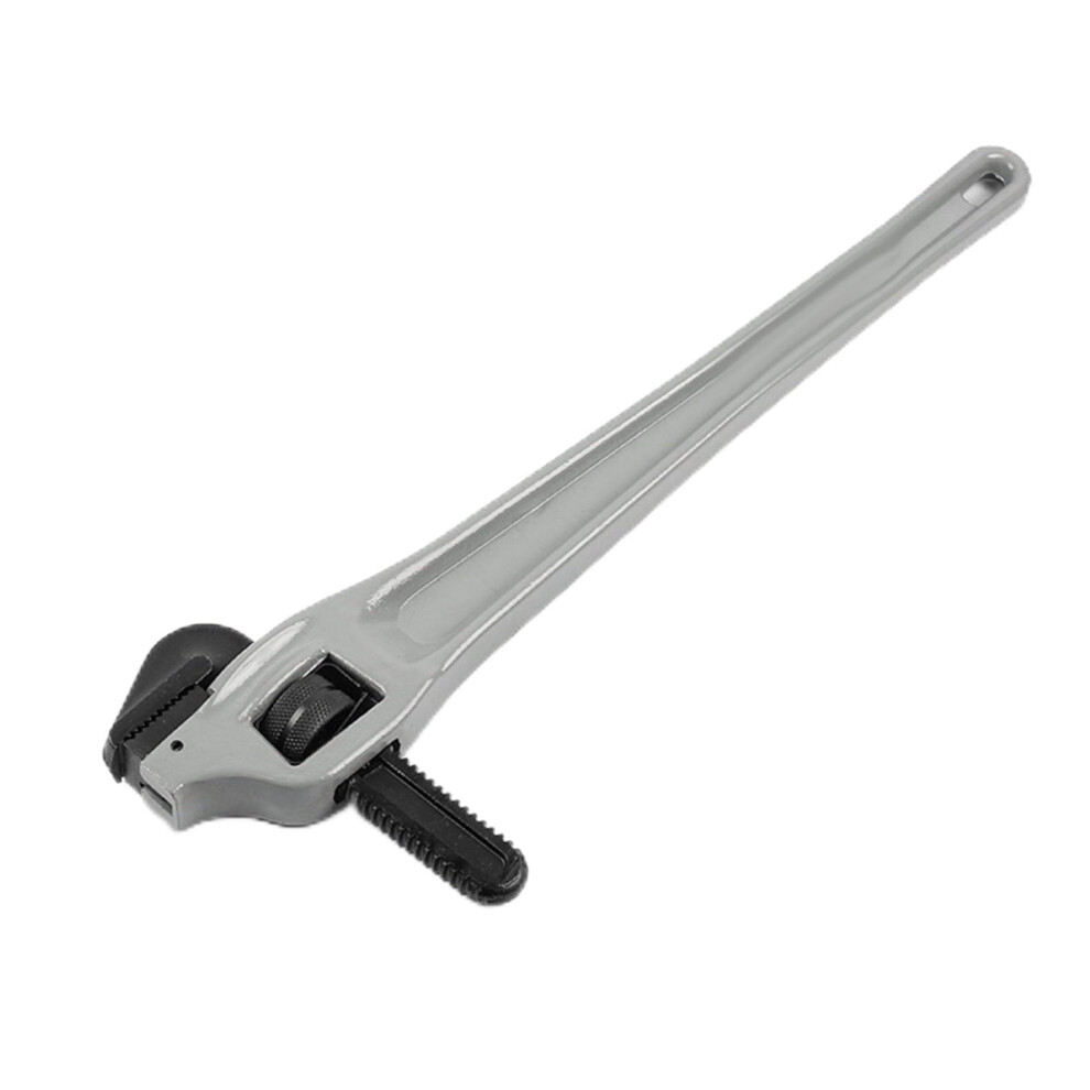 24 Inch Aluminum Pipe Wrench Heavy Duty Adjustable Plumbing Tool With Ergonomic Nonslip Handle 9347817630060