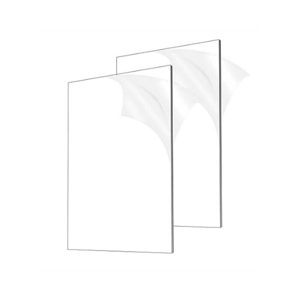 2Pcs 1/8In Thick (3Mm) Acrylic Sheets, Clear Cast Acrylic Glass 8X12in For Signs Diy Display Projects, Photo Frames 6033176007270