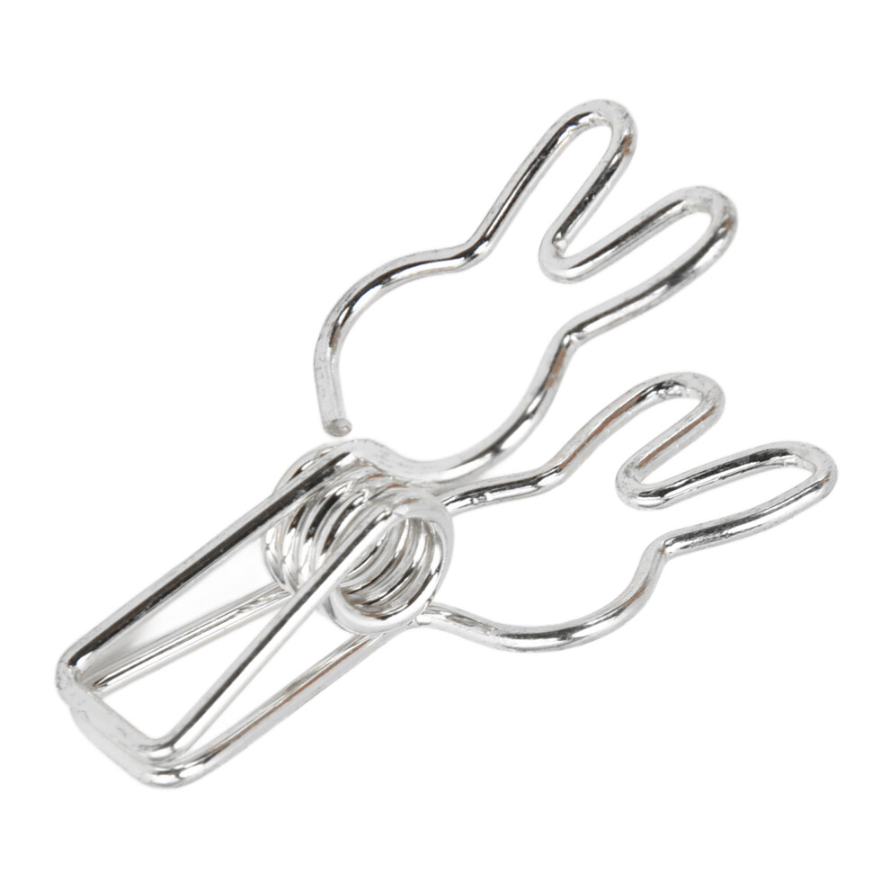 20 Pcs Silver Iron Spring Clips, 3.3X1.2cm Multi-Purpose Binder Set 3181376417399